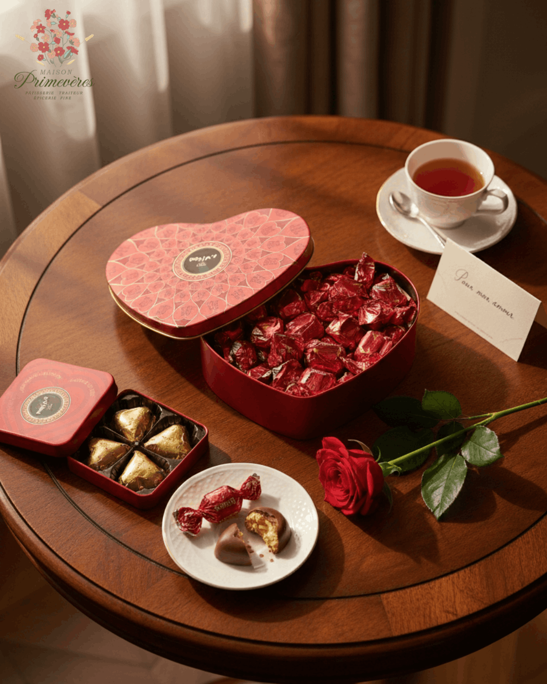 Instant de partage avec coffret Maison Primevères