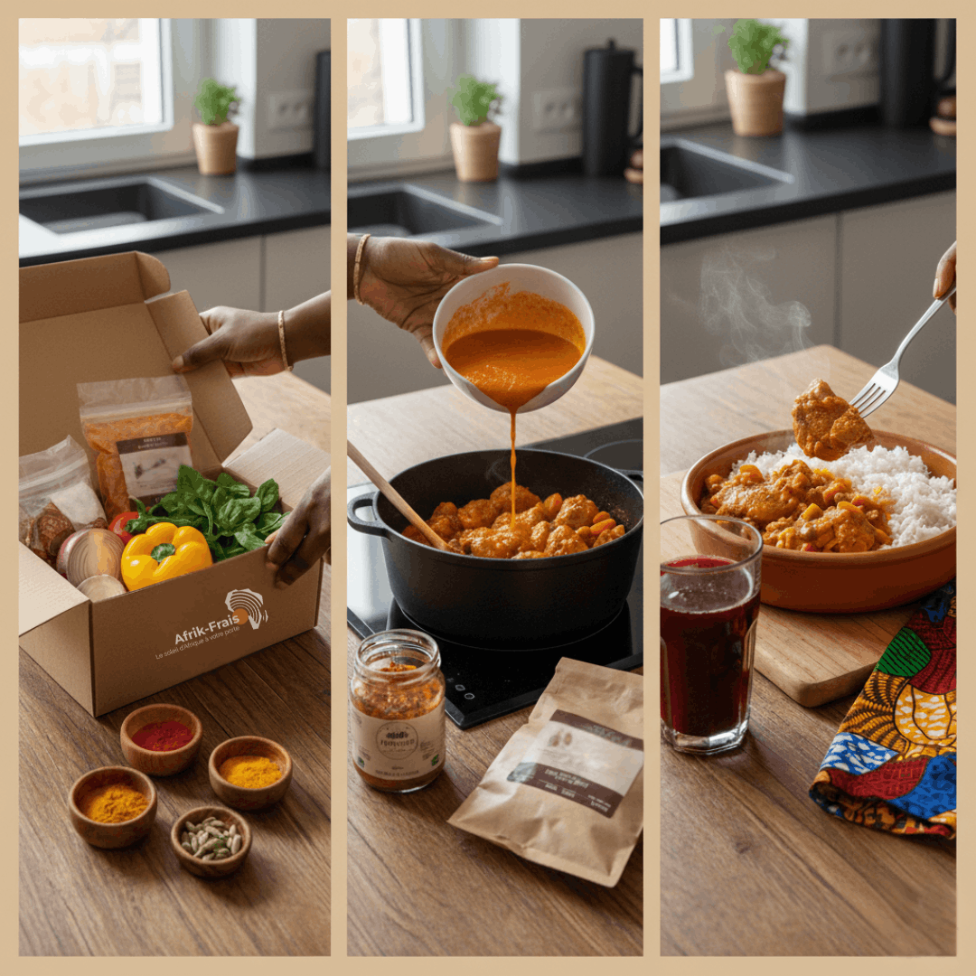 Création social media Afrik-Frais autour de la préparation culinaire