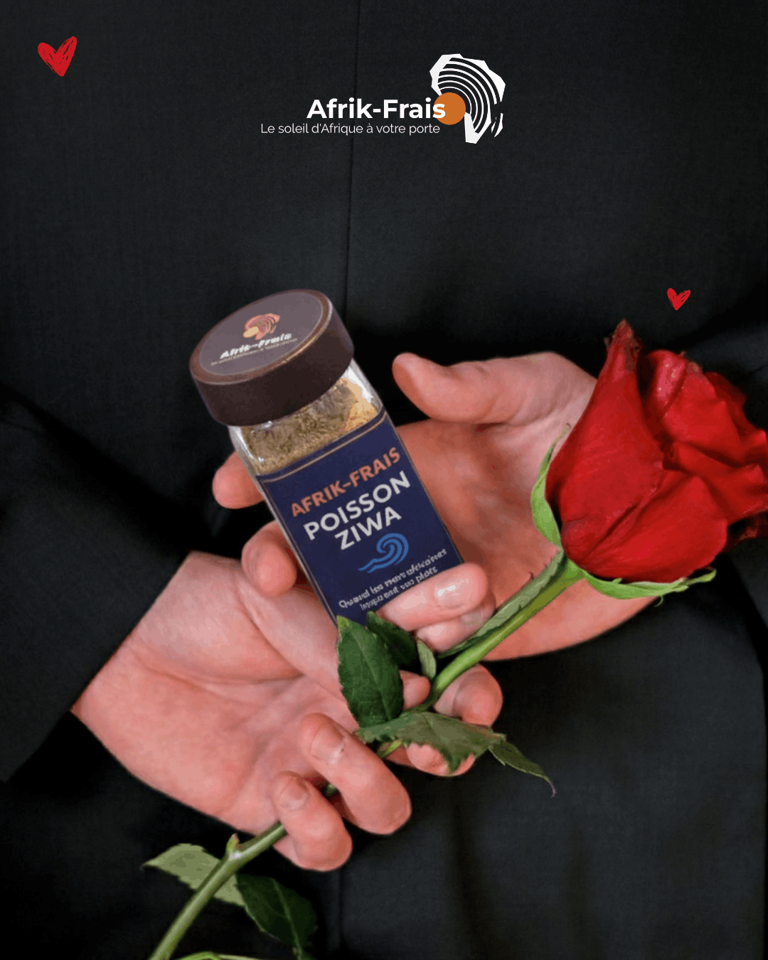 Création Saint-Valentin Afrik-Frais avec plat épicé et ambiance romantique